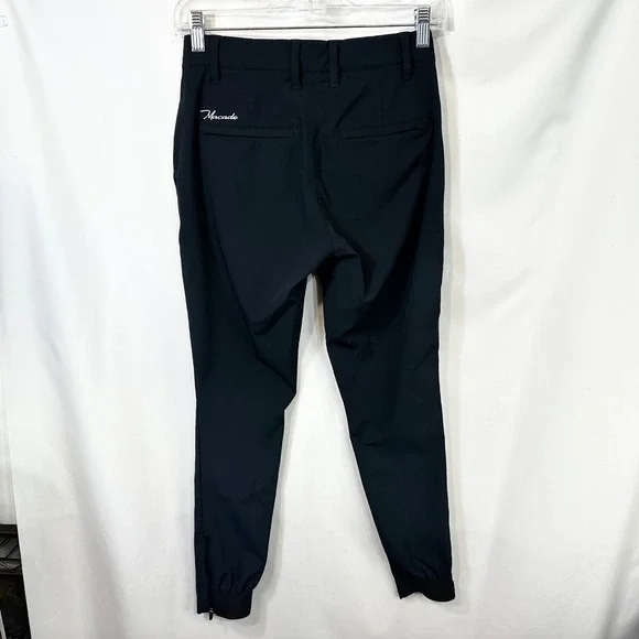 Macade Golf Size 34R Pants Black Slim Fit Performance Zipper Ankle Cuffs 1754 - Picture 2 of 11